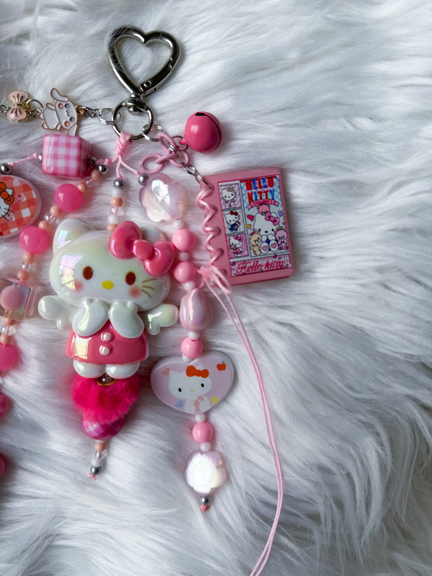 Kawaii Pink Keychain Charm