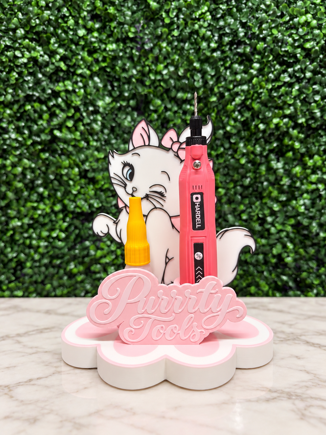 Purrty Tools - Kitty Inspired GLUE & DRILL HOLDER