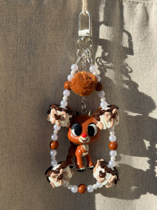 ✨Winter Reindeer Bag Charm✨