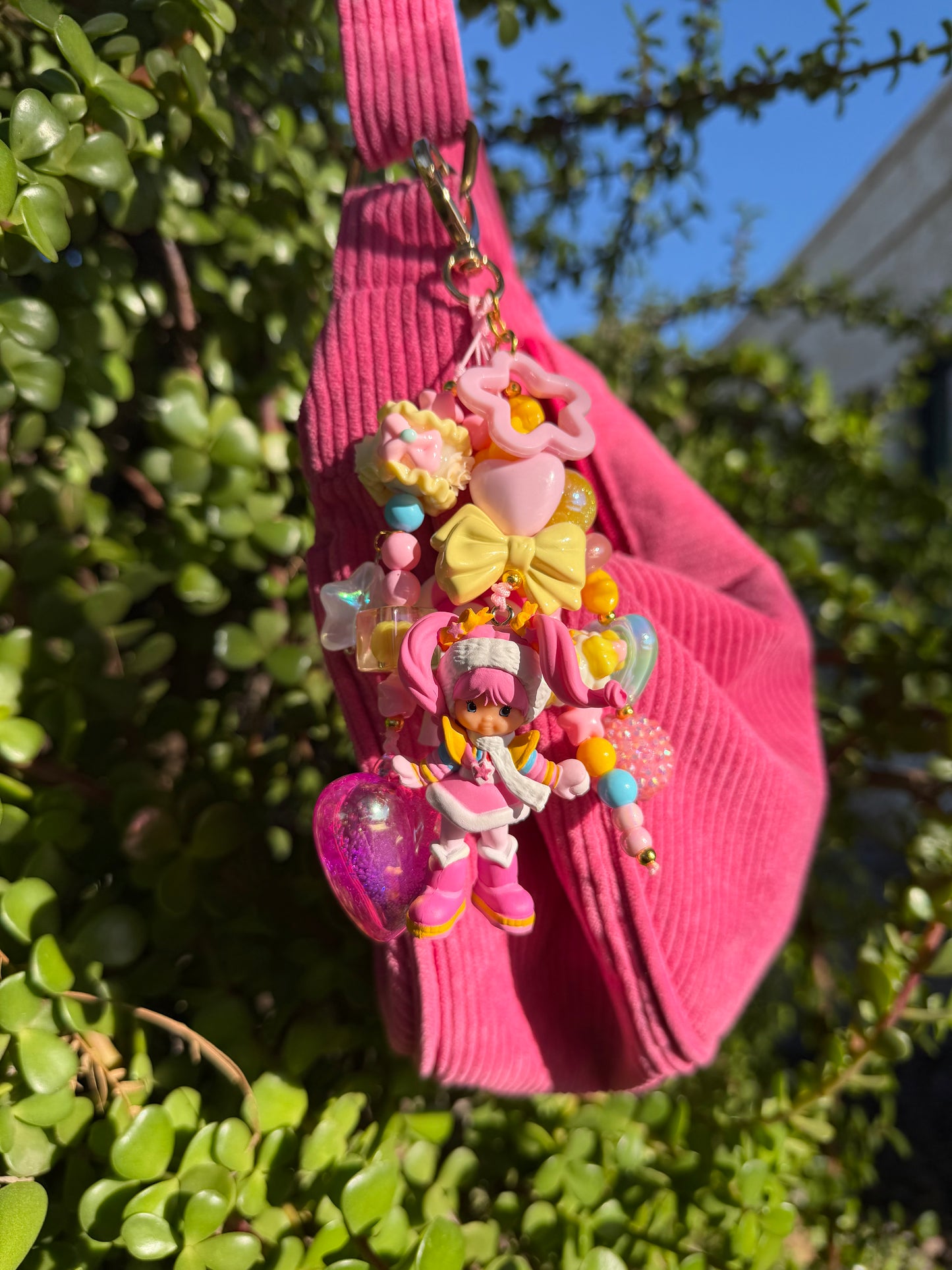 ❄️🍬 Candy Snow Girl Handmade Charm Keychain