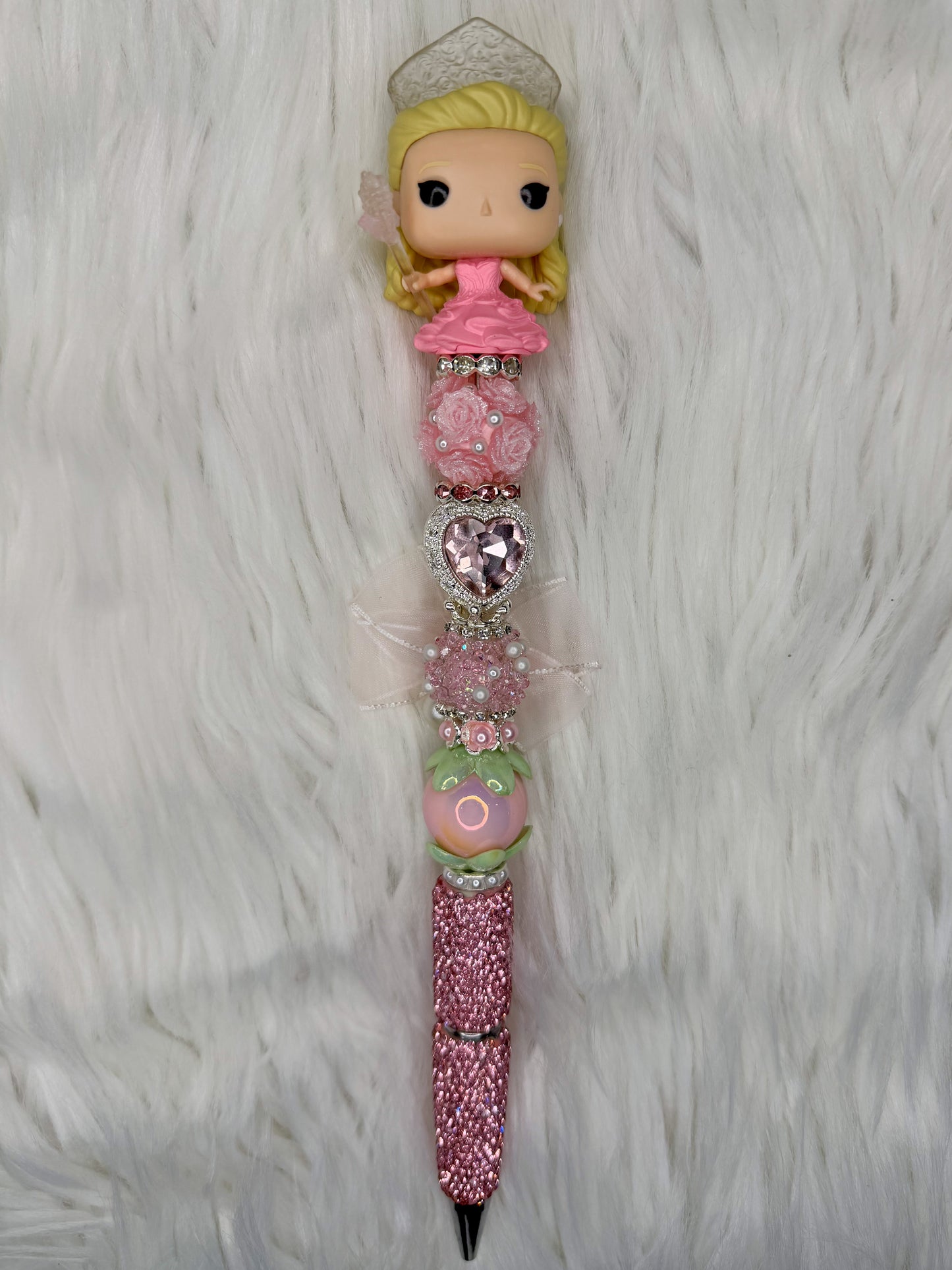 Handmade Beaded Pens- Green & Pink Variant Options