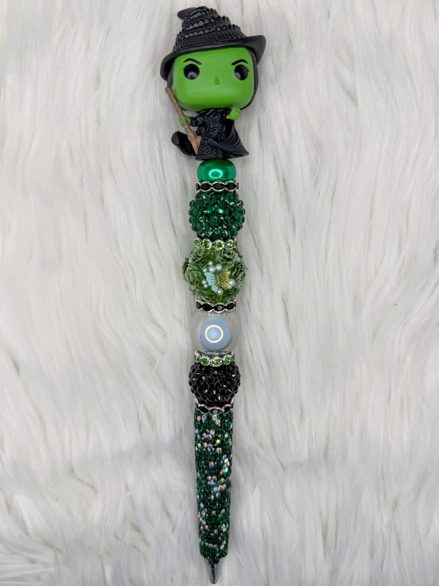 Handmade Beaded Pens- Green & Pink Variant Options