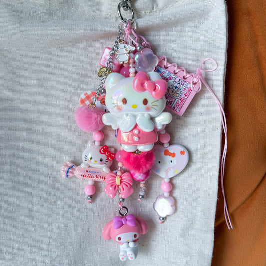 Kawaii Pink Keychain Charm