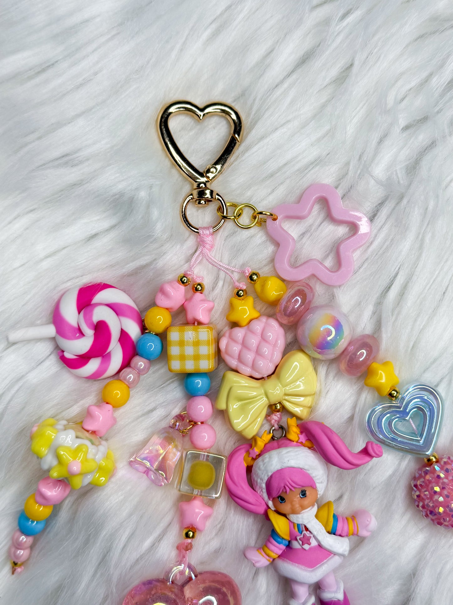 ❄️🍬 Candy Snow Girl Handmade Charm Keychain